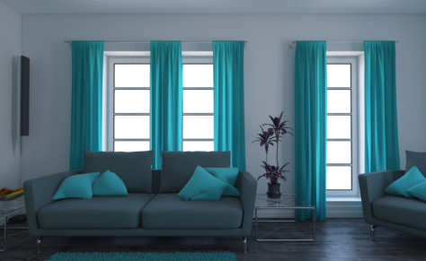 Render of 3D contemporary Living Room Interior and modern furniture